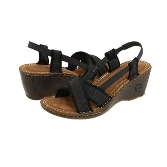 Ugg Australia Women's Blue Wedge Sandal Shoe - Picture 1 of 2